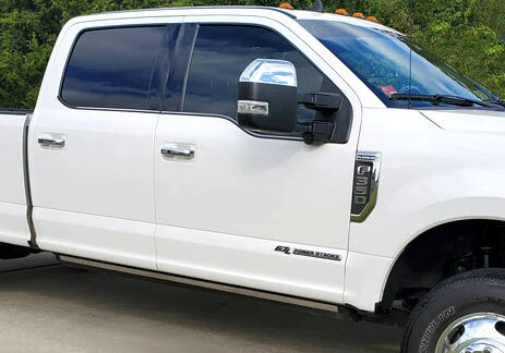 mobile car wash white pickup detailed